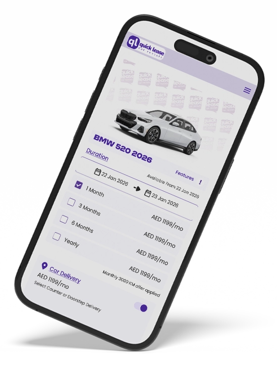 Customer mobile app screens