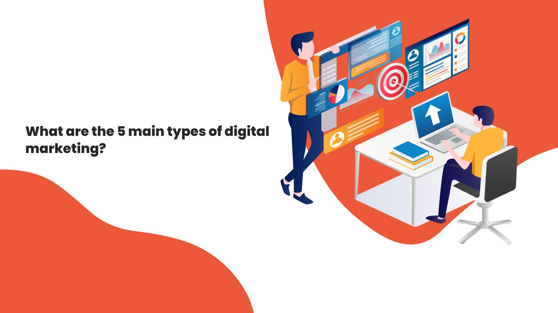 What are the 5 main types of digital marketing?